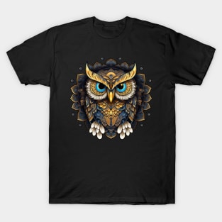 Cute Gold Owl T-Shirt